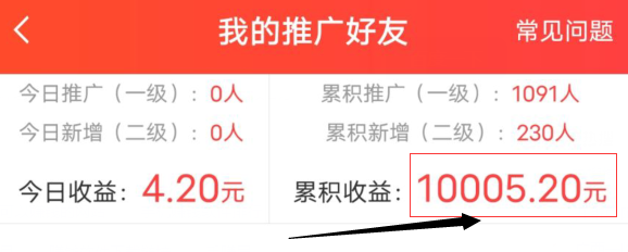 赏帮赚收益超过10000元大关。插图